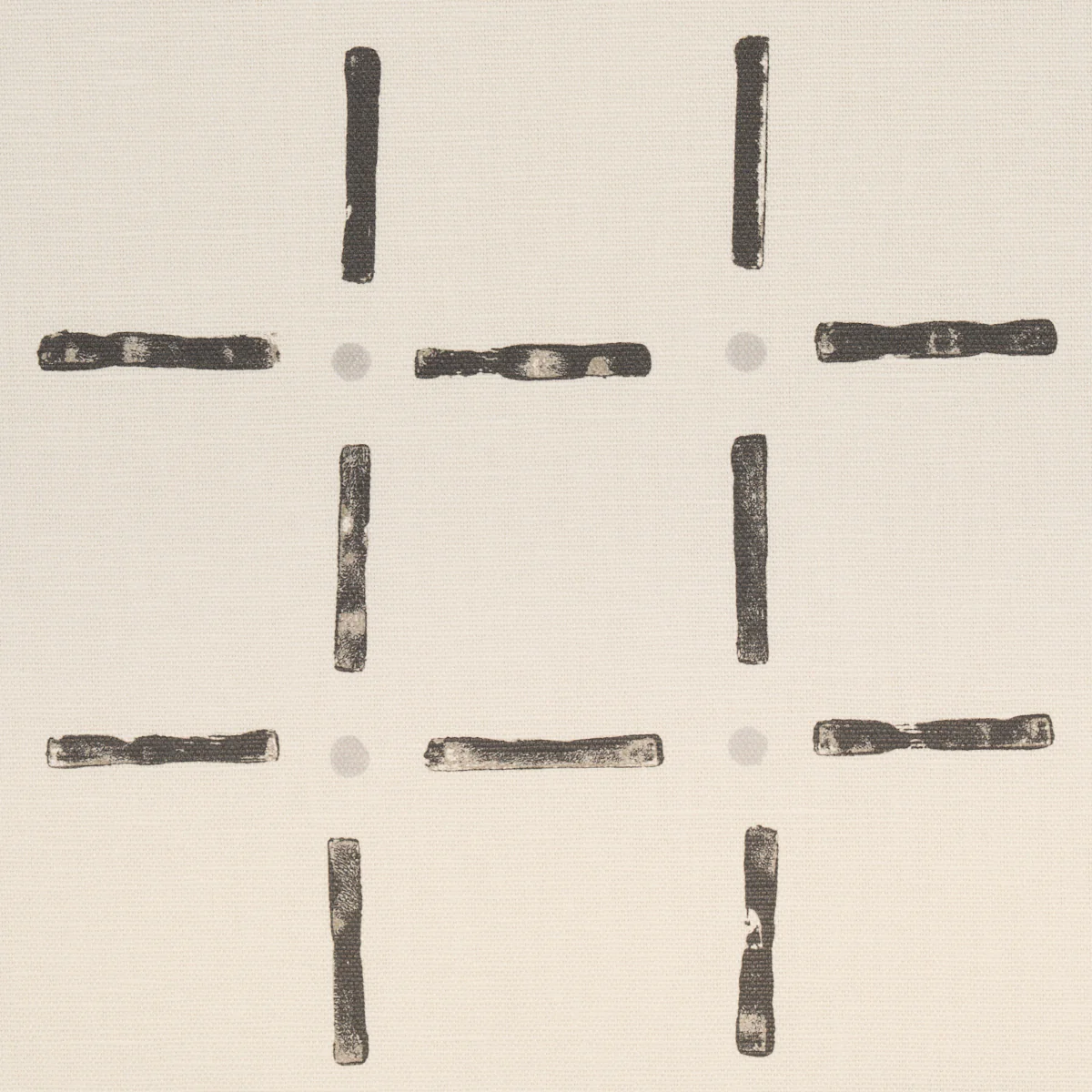181853 | Drifting Grid, Black - Schumacher Fabric - Image 3