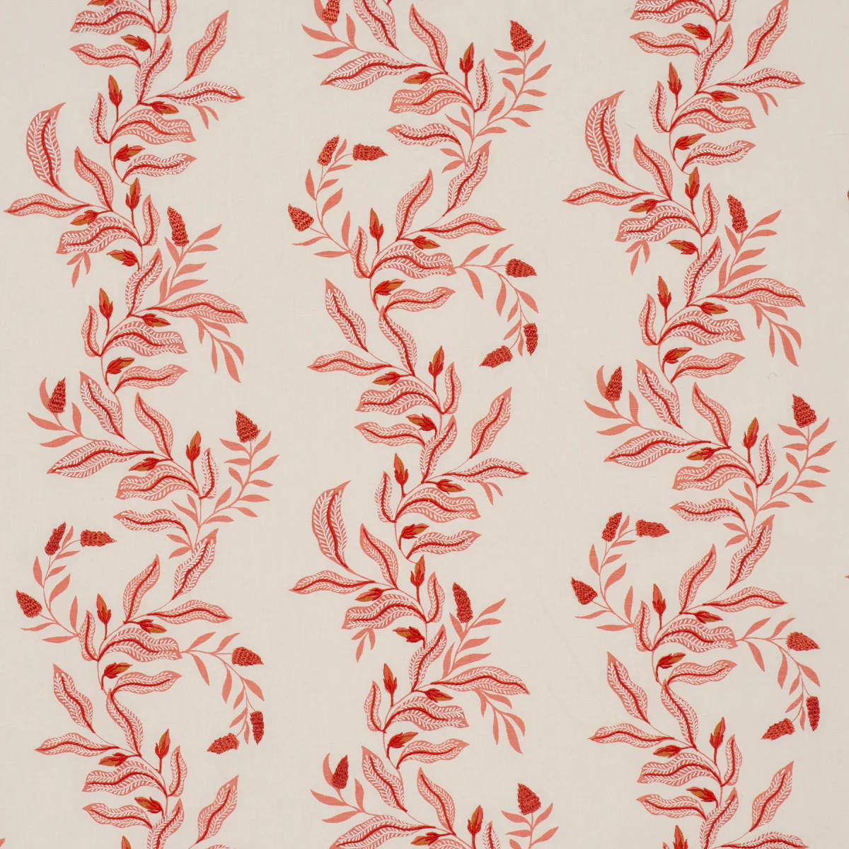 182640 | Vagary Vines, Coral - Schumacher Fabric