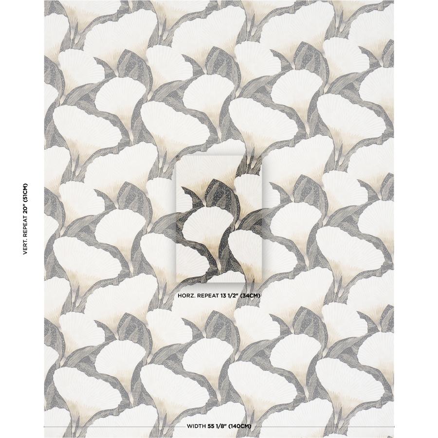 182862 | Constance, Black - Schumacher Fabric - Image 2