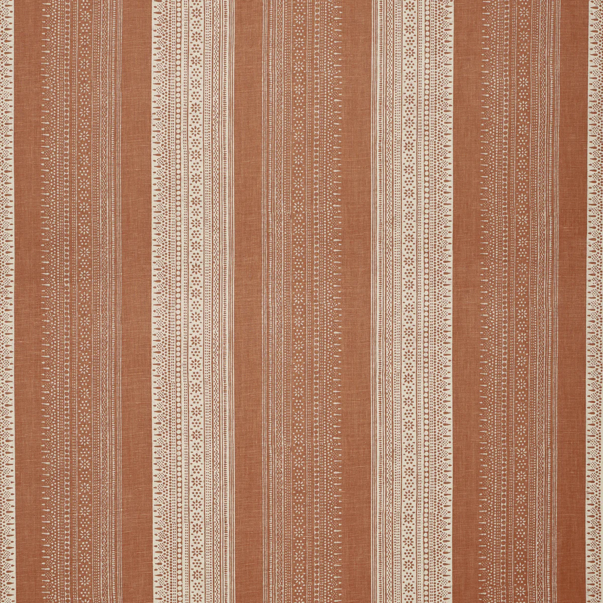 182900 | Calista Block Print, Spice - Schumacher Fabric