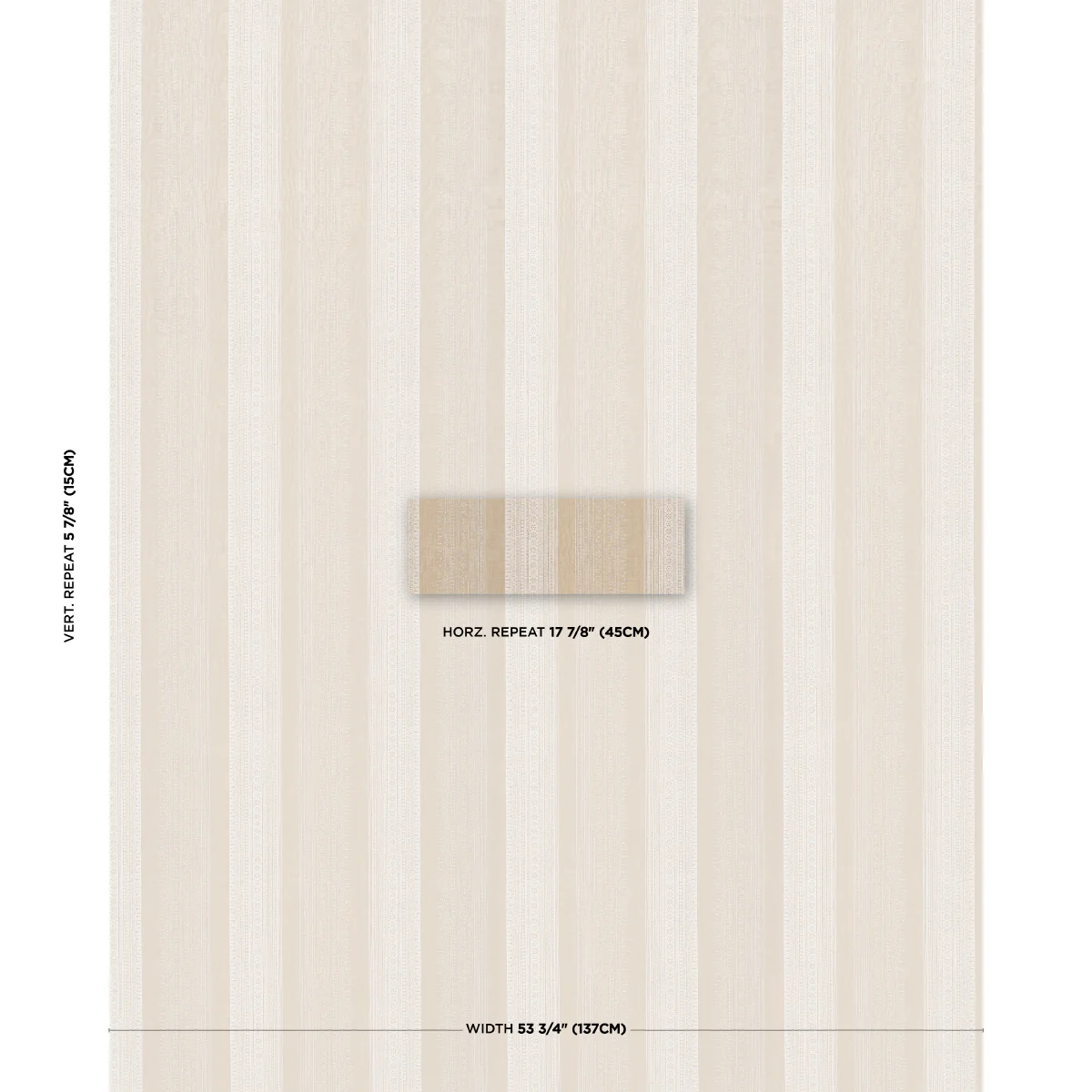 182901 | Calista Block Print, Natural - Schumacher Fabric - Image 2