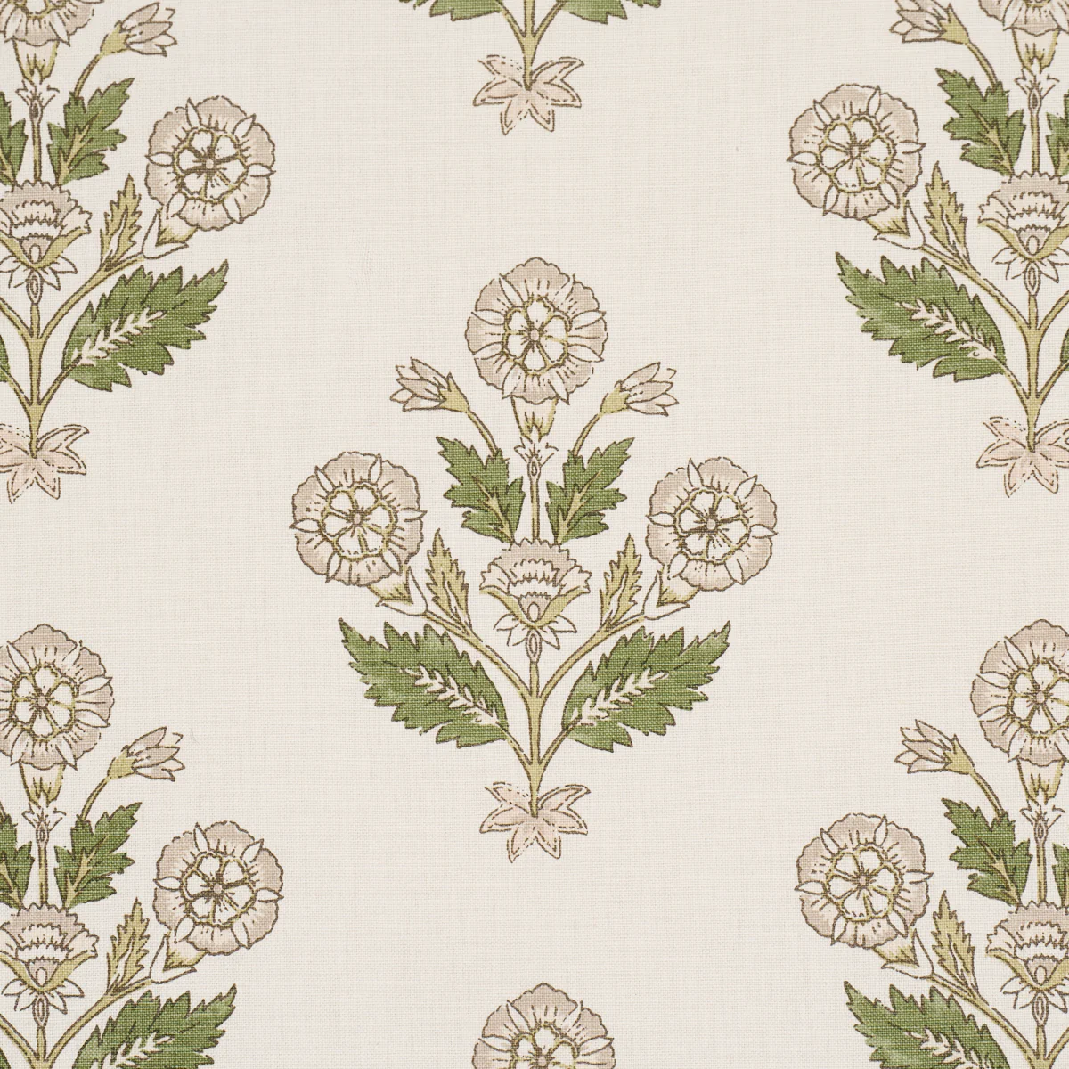 182911 | Dalila Hand-Screen Print, Green - Schumacher Fabric - Image 3