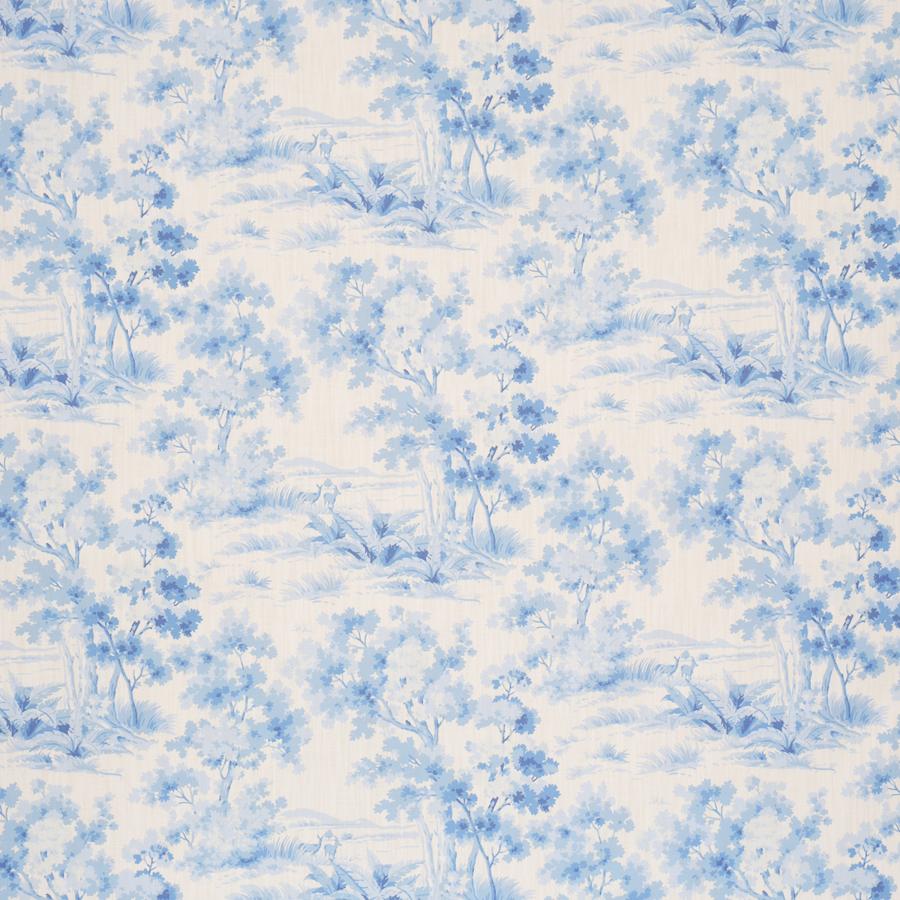 182962 | Countryside Morning, Blue And White - Schumacher Fabric