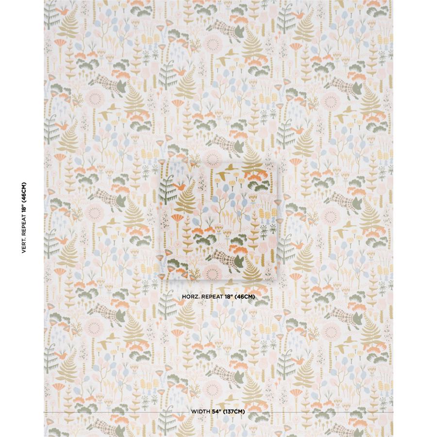 183001 | Hoppmosse, Ivory And Multi - Schumacher Fabric - Image 2