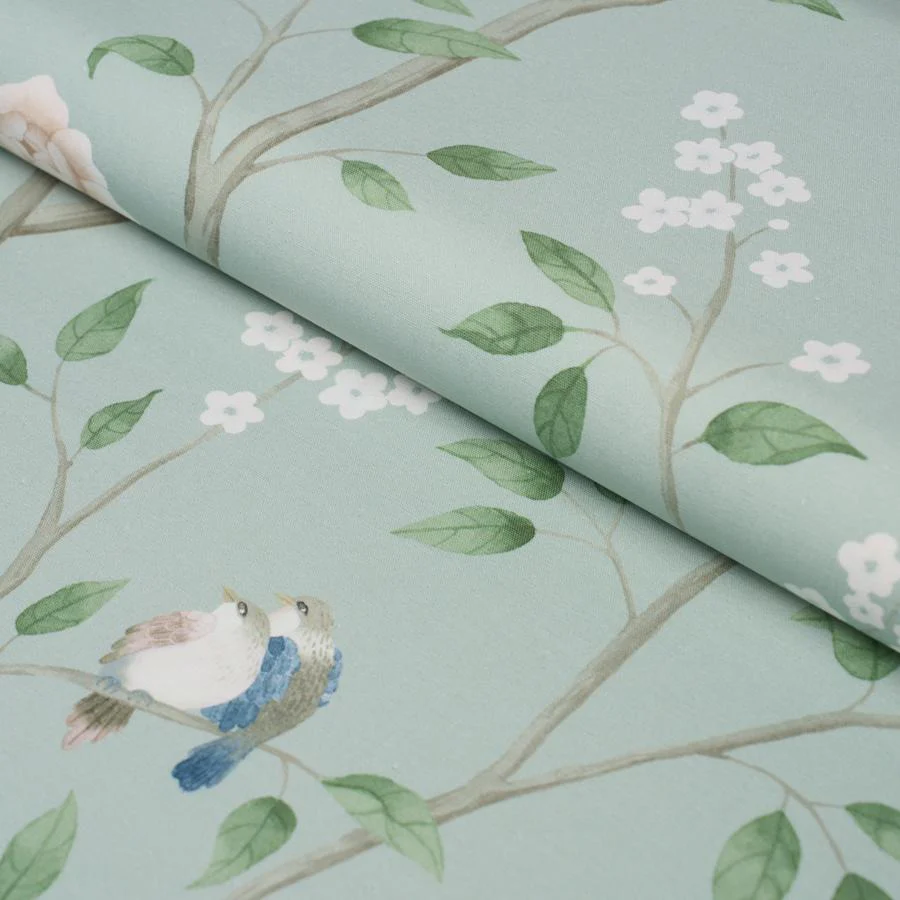 183030 | Paradise Birds, Mineral - Schumacher Fabric - Image 5