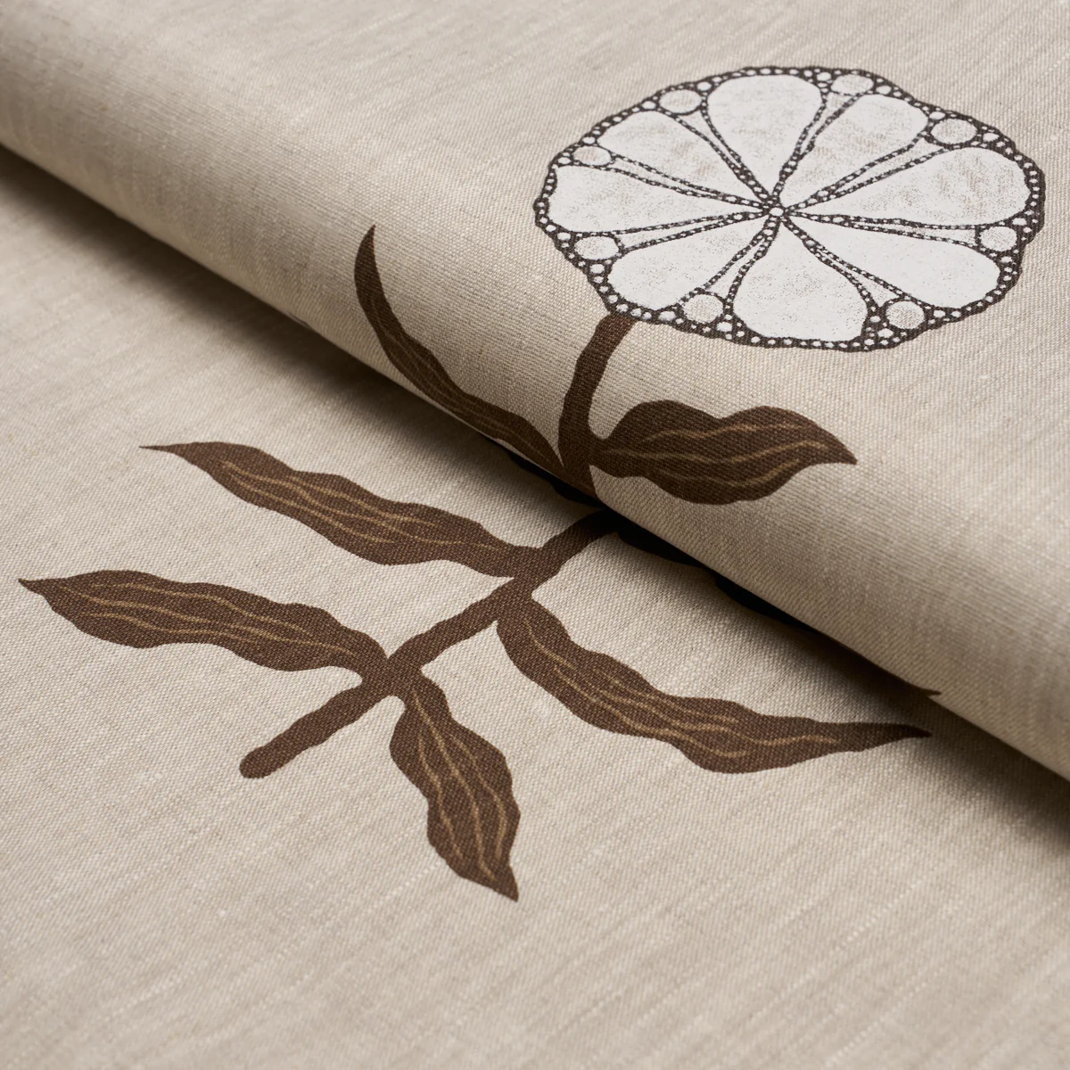 183150 | Pretty Petals Screen Print, Birch - Schumacher Fabric - Image 4