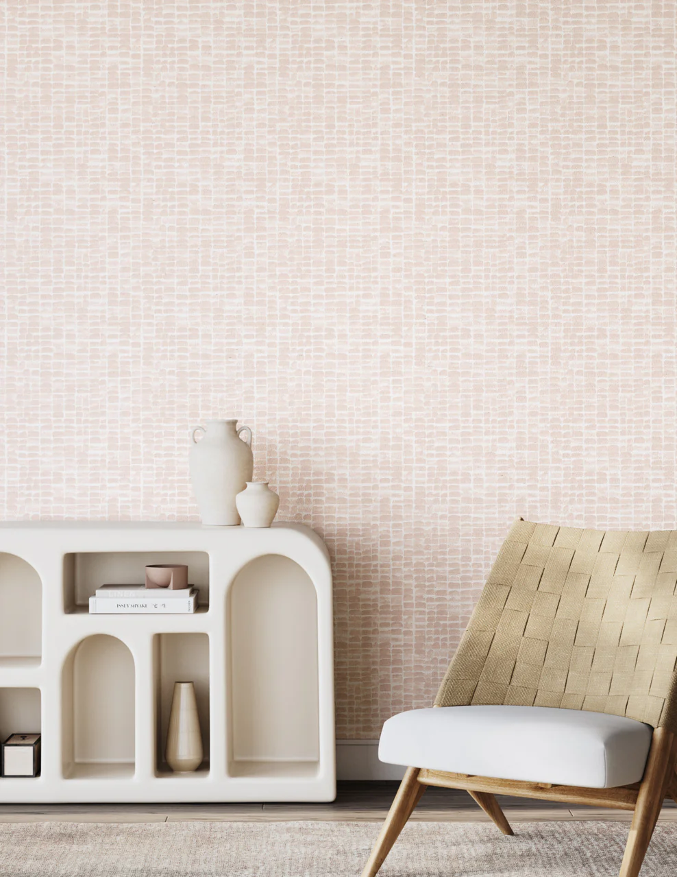 24902 | Sea Stone, Petal on Woven Walls - Phillip Jeffries Wallpaper - Image 3