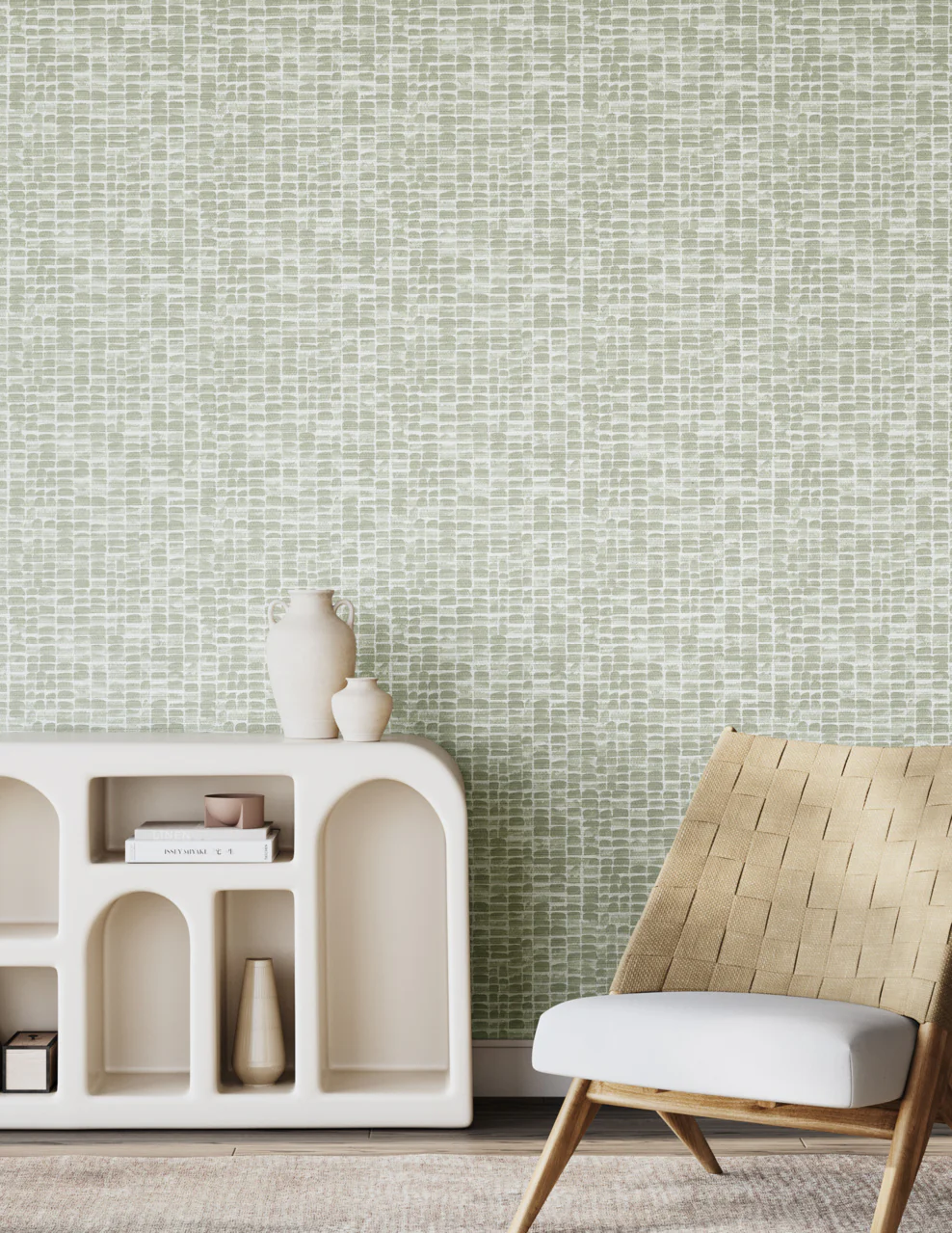 24906 | Sea Stone, Vineyard on Woven Walls - Phillip Jeffries Wallpaper - Image 3