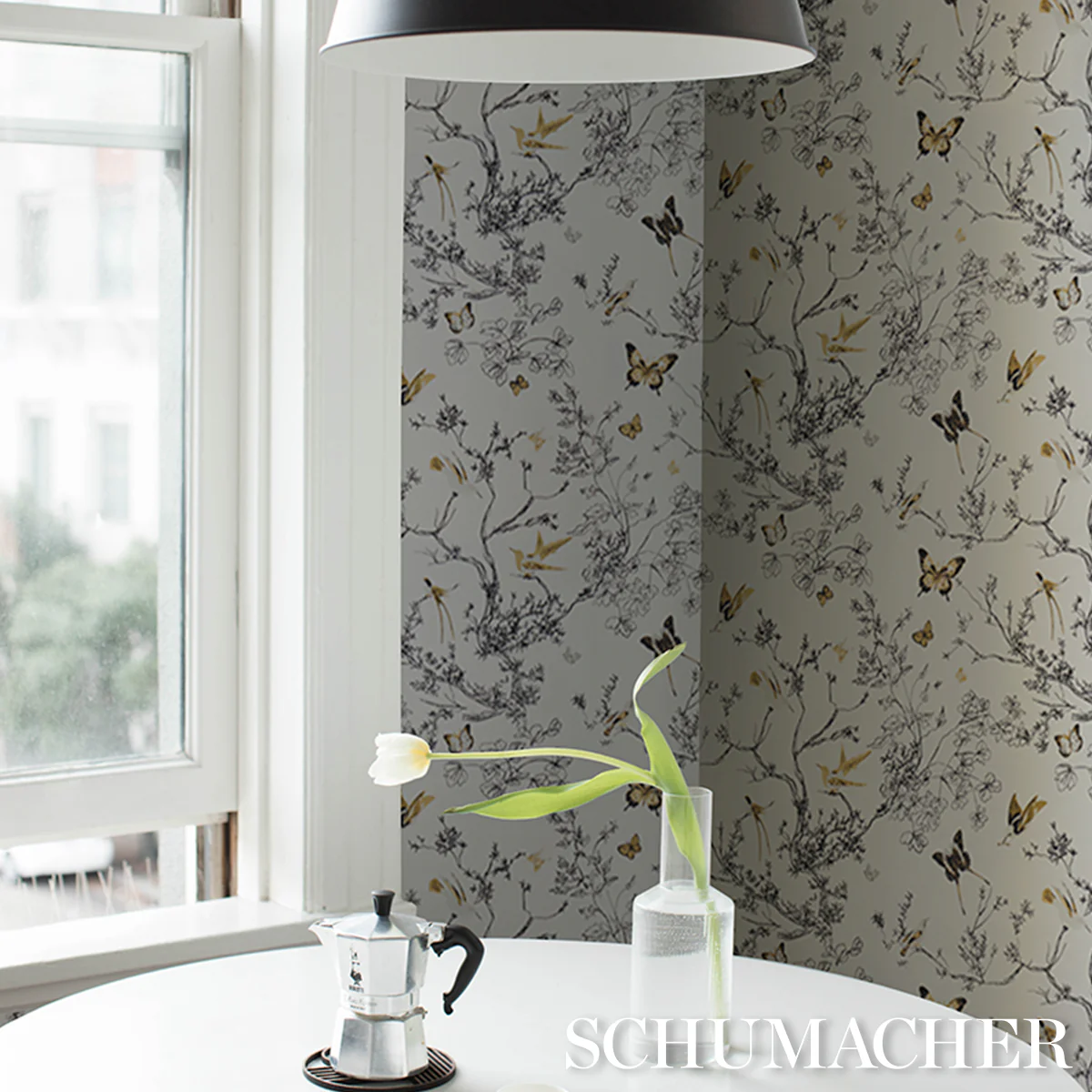 2704424 | Birds & Butterflies, Neutral - Schumacher Wallpaper - Image 5