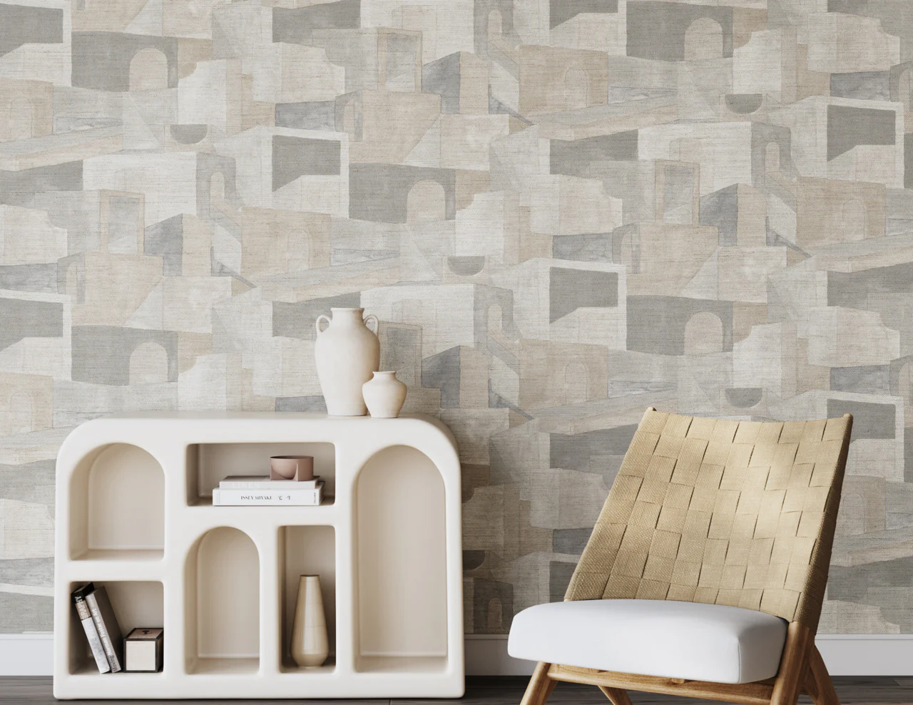 27402 | Villa Vibes, Corsica on Canvas Linen - Phillip Jeffries Wallpaper - Image 3
