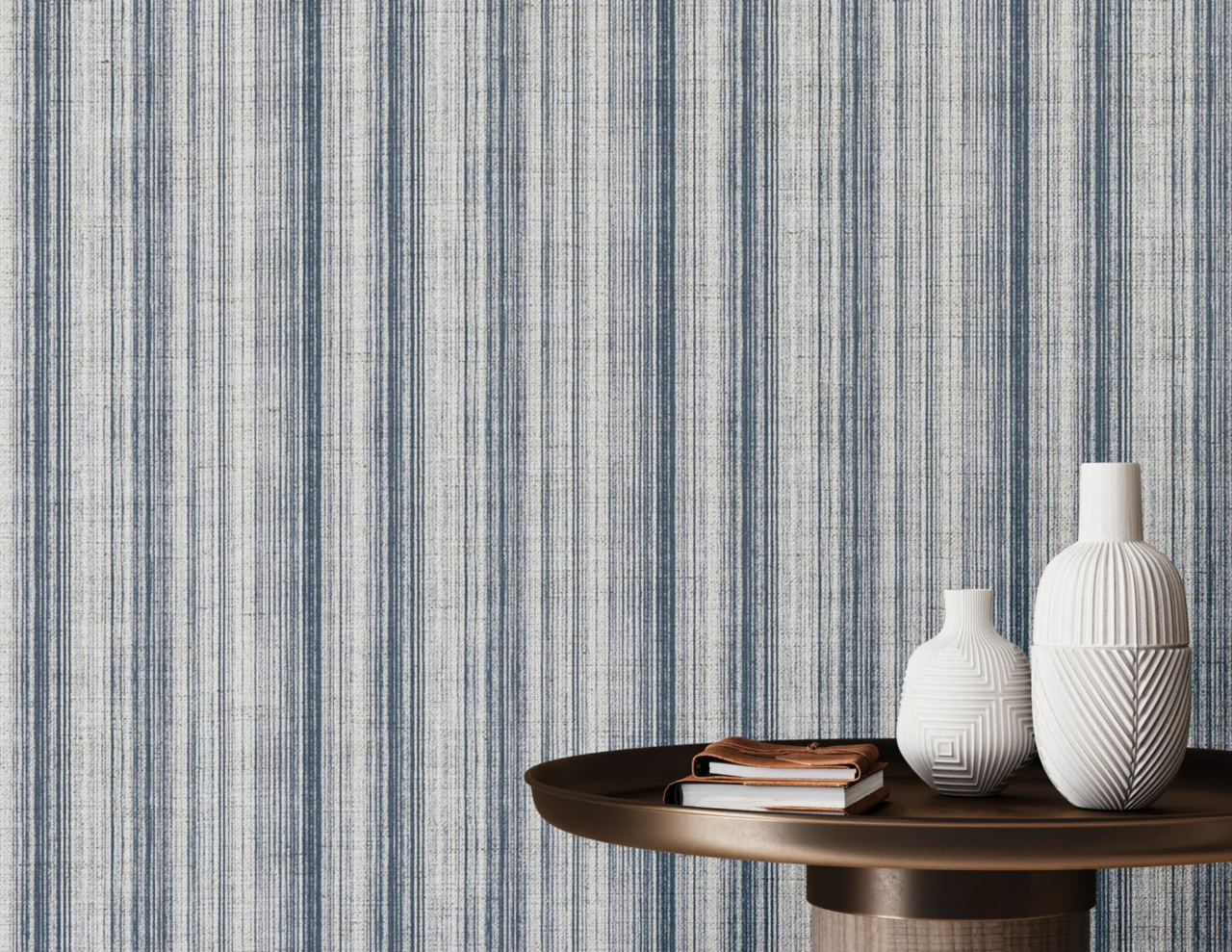 31605 | Chamberlain Stripe, Oxford on Canvas Linen - Phillip Jeffries Wallpaper - Image 3