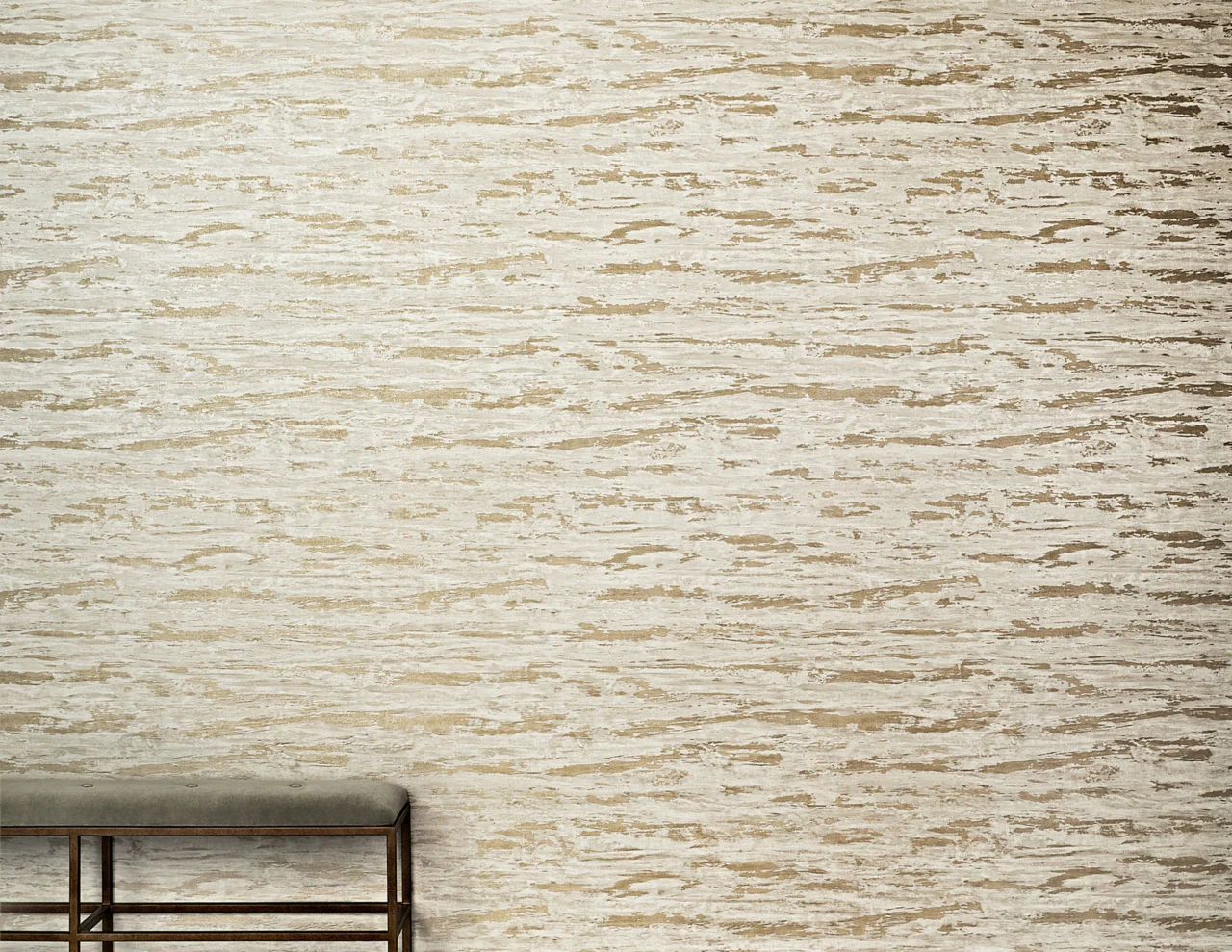 34000 | Vinyl Crush, Soft Champagne - Phillip Jeffries Wallpaper - Image 3