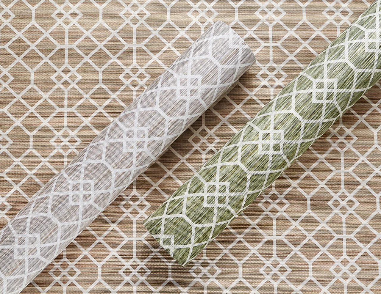 35500 | Garden Gate, Muted Arbor on Manila Hemp - Phillip Jeffries Wallpaper - Image 2