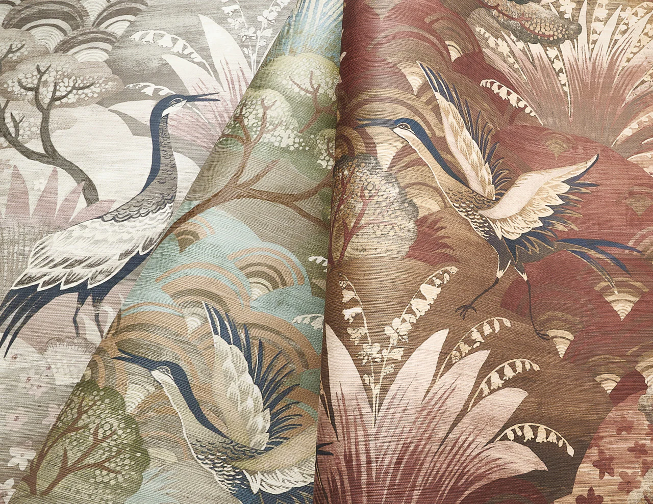 35605 | Fable, Sepia Garden on Manila Hemp - Phillip Jeffries Wallpaper - Image 2