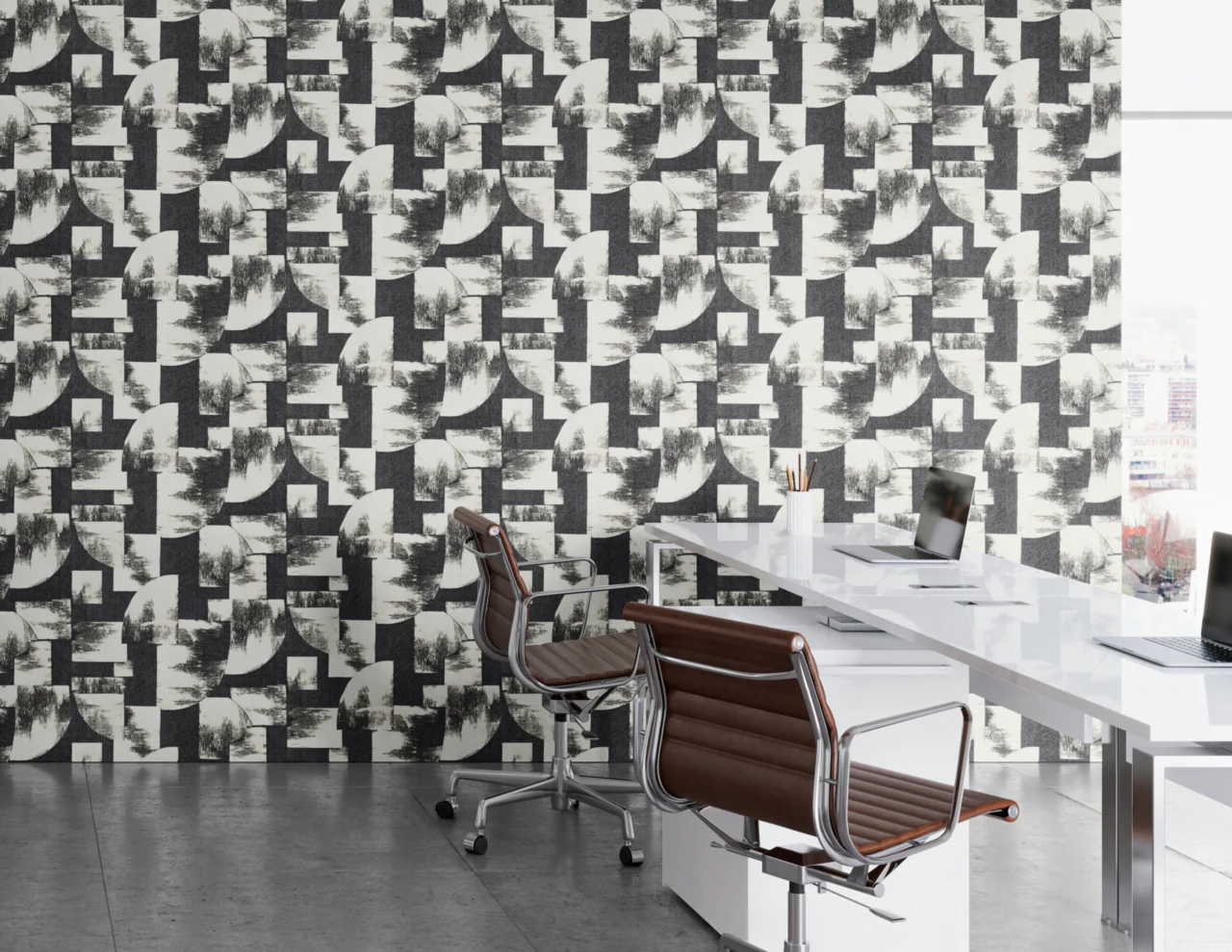 38303 | Vinyl Eclipse, Sand - Phillip Jeffries Wallpaper - Image 3
