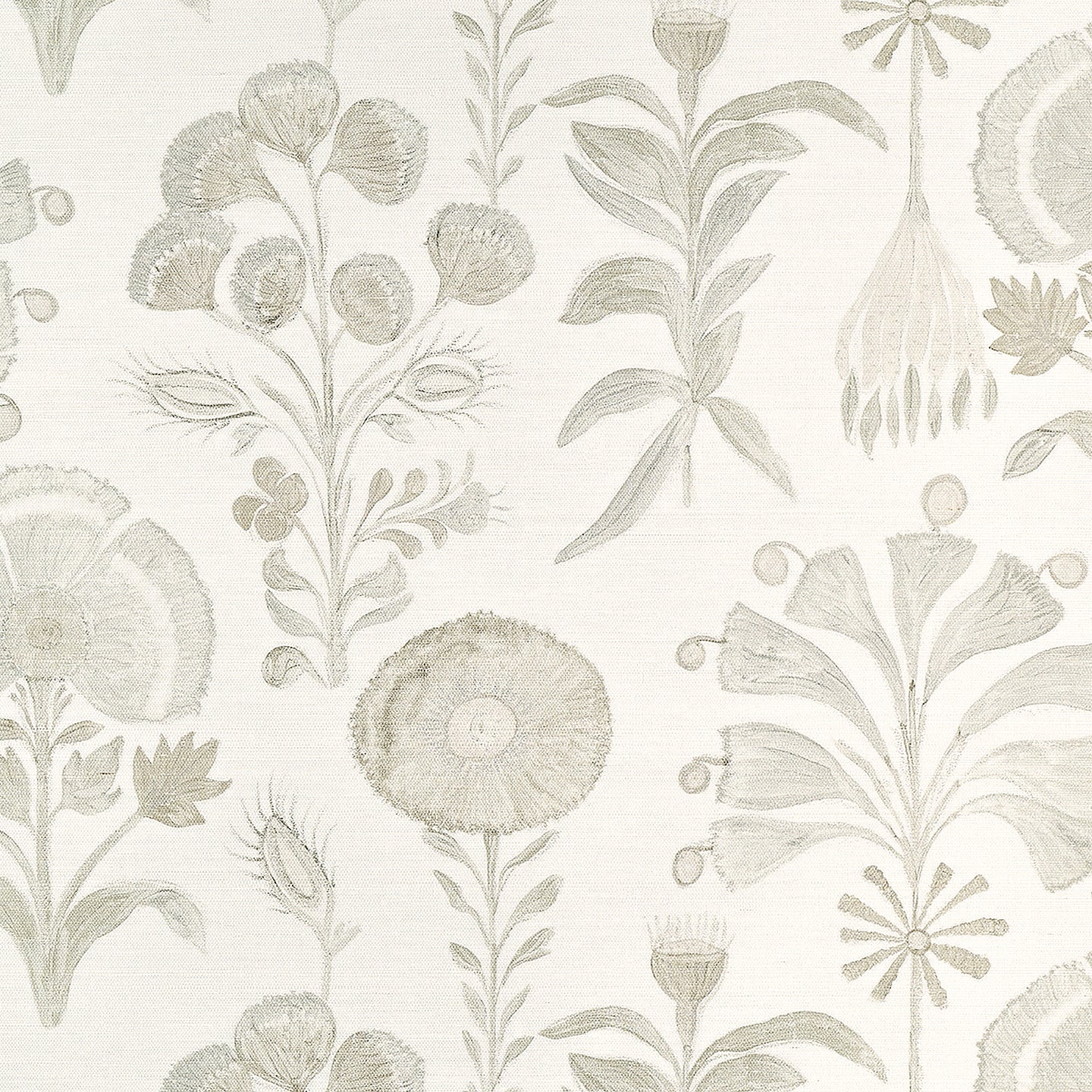 40400 | Posy, Garden Haze on Manila Hemp - Phillip Jeffries Wallpaper