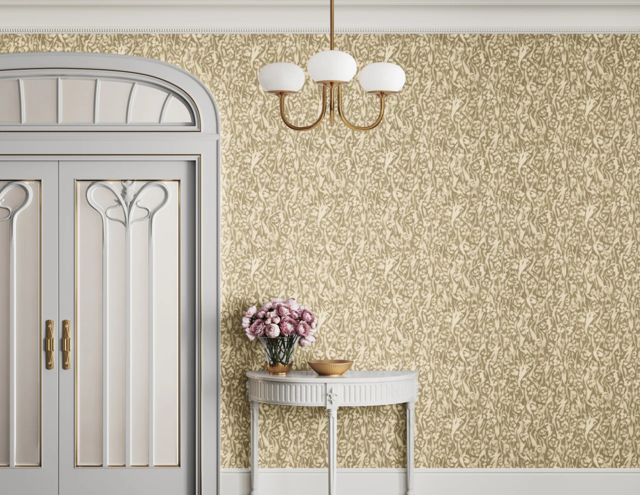 40607 | Charmed, Secret Meadow on Manila Hemp - Phillip Jeffries Wallpaper - Image 3