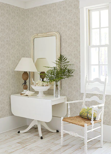 4071-71027 | Blue Heron, Sea Biscuit Beige Sand Dollar - Advantage Wallpaper - Image 3