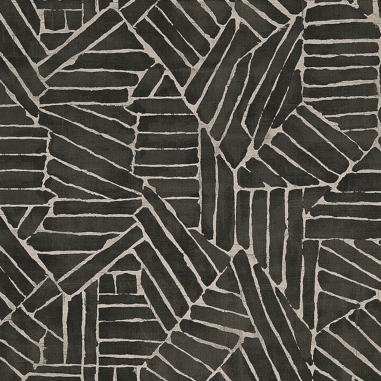 40911 | Azriel PVC Free, Modern Black - Phillip Jeffries Wallpaper