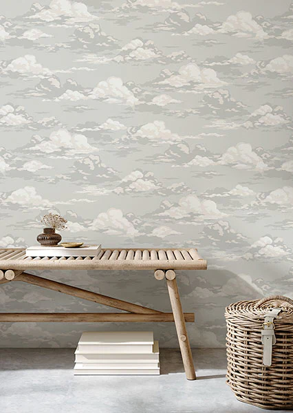 4164-M1810 | Westbury Forest, Cumulus Grey Clouds - Advantage Wallpaper - Image 3