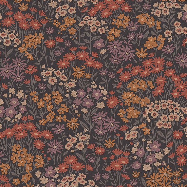 4164-M1812 | Westbury Forest, Ditsy Orange Daisies - Advantage Wallpaper
