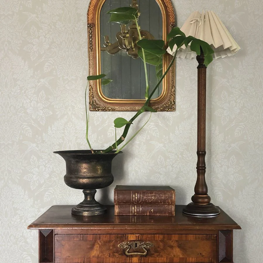 4173-27624 | Chris Loves Julia, Finch Ivory Woodland Damask - A-Street Wallpaper - Image 3