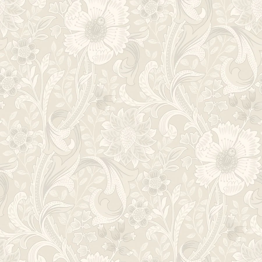 4191-83011 | Kitchen & Bath, Liora Neutral Floral Trail - Chesapeake Wallpaper