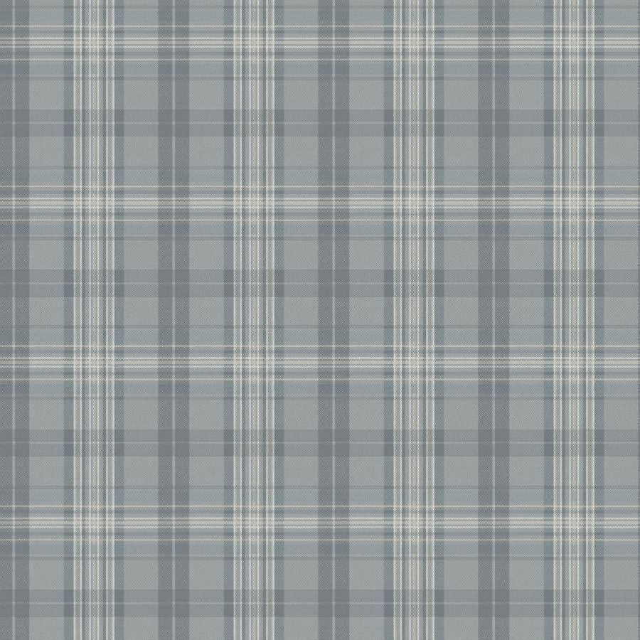 4192-330214 | Plaid & Stripe, Austin Slate Plaid - Chesapeake Wallpaper