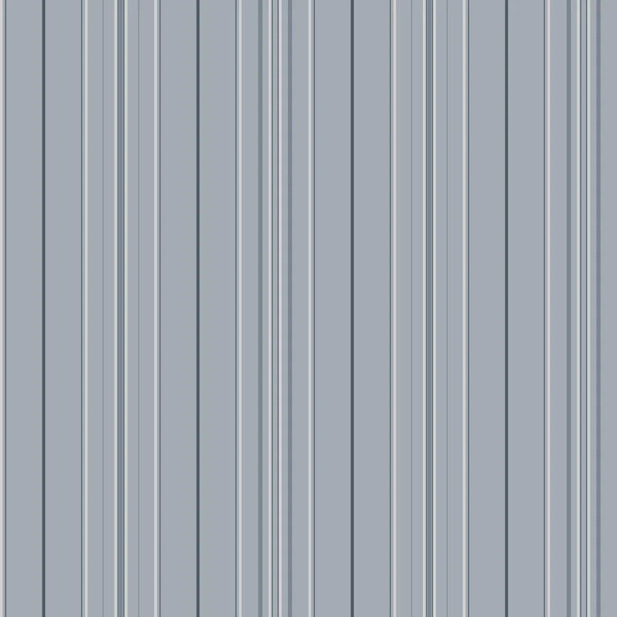 4192-83452 | Plaid & Stripe, Lascelle Light Blue Modern Pinstripe - Chesapeake Wallpaper