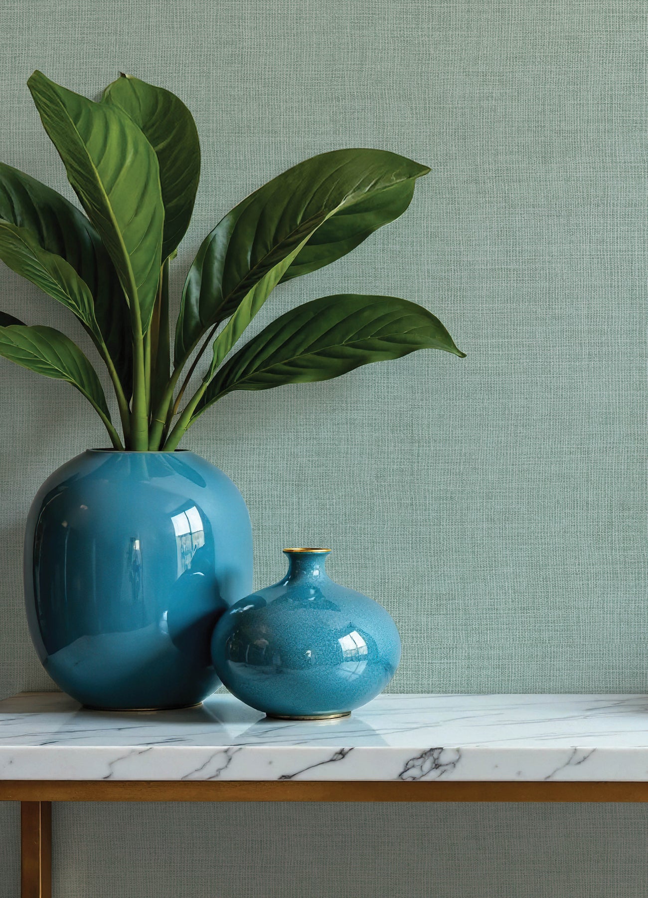 4193-7410 | Portofino, Alba Light Blue Open Weave - A-Street Wallpaper - Image 3