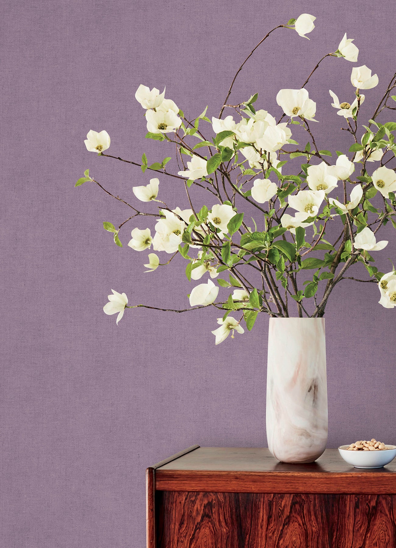 4193-7428 | Portofino, Nuovo Purple Faux Linen - A-Street Wallpaper - Image 3