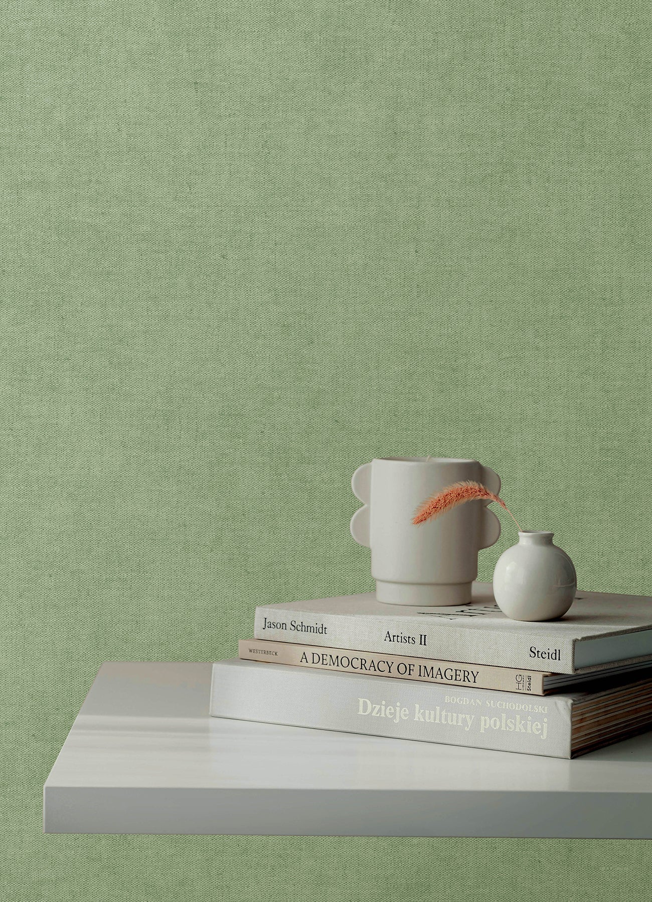 4193-7431 | Portofino, Nuovo Light Green Faux Linen - A-Street Wallpaper - Image 2