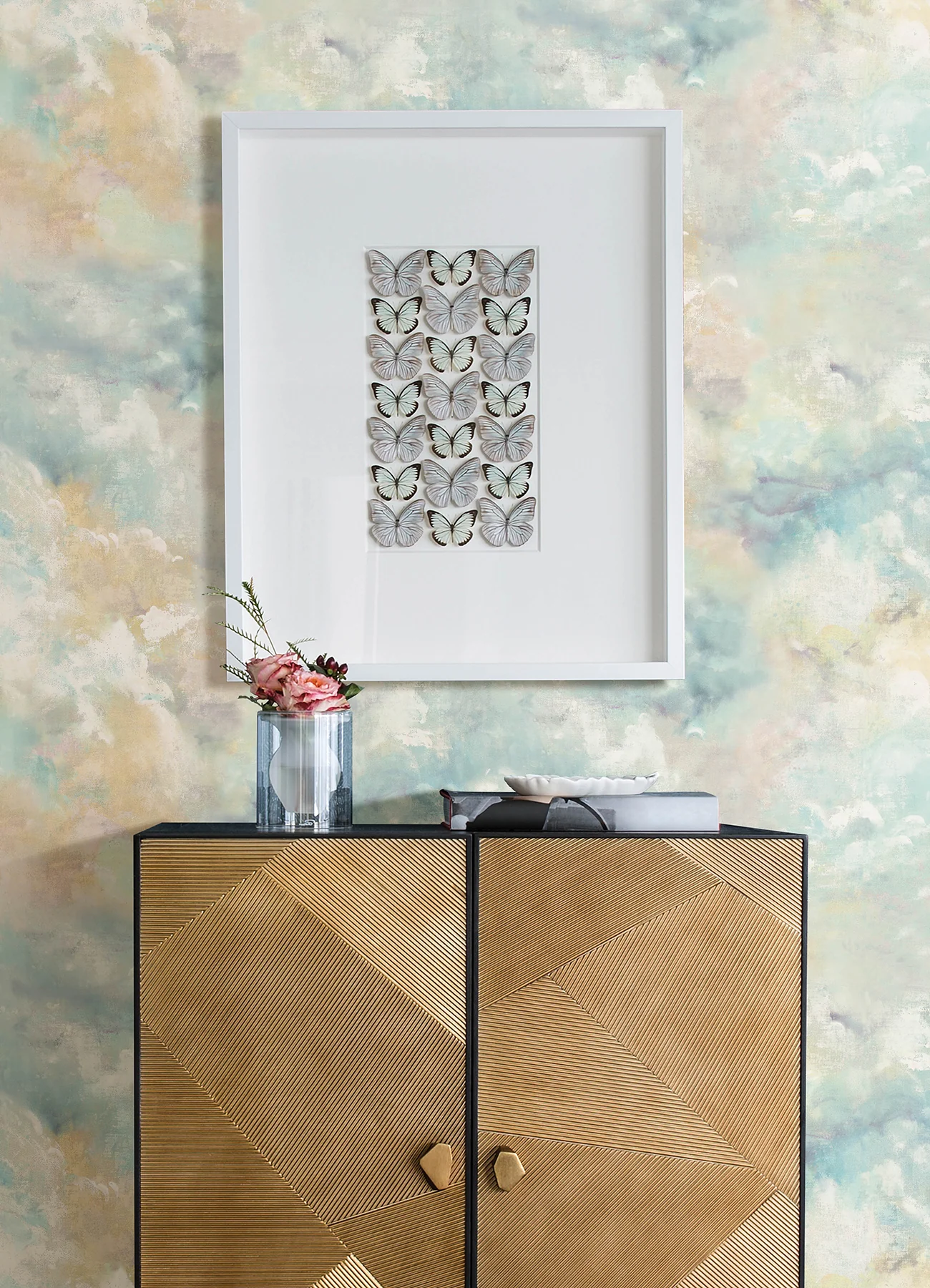 4193-7462 | Portofino, Aria Aquamarine Abstract - A-Street Wallpaper - Image 3