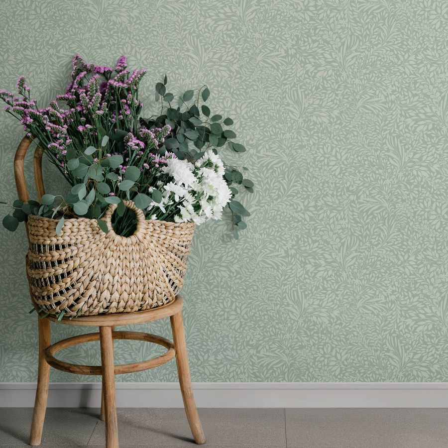 4201-20128 | Savanna, Kristina Teal Botanical - A-Street Wallpaper - Image 3