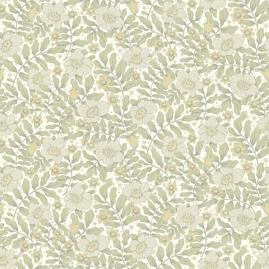 4201-48019 | Savanna, Maggan Sage Floral Trail - A-Street Wallpaper