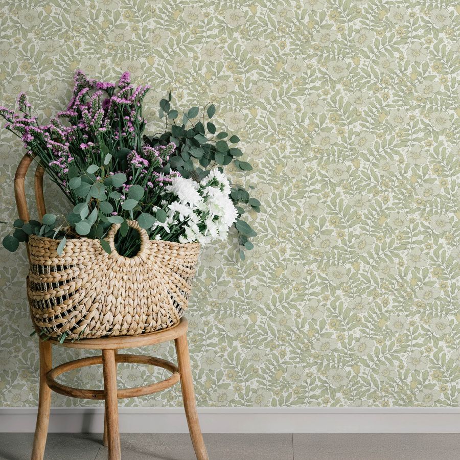 4201-48019 | Savanna, Maggan Sage Floral Trail - A-Street Wallpaper - Image 3