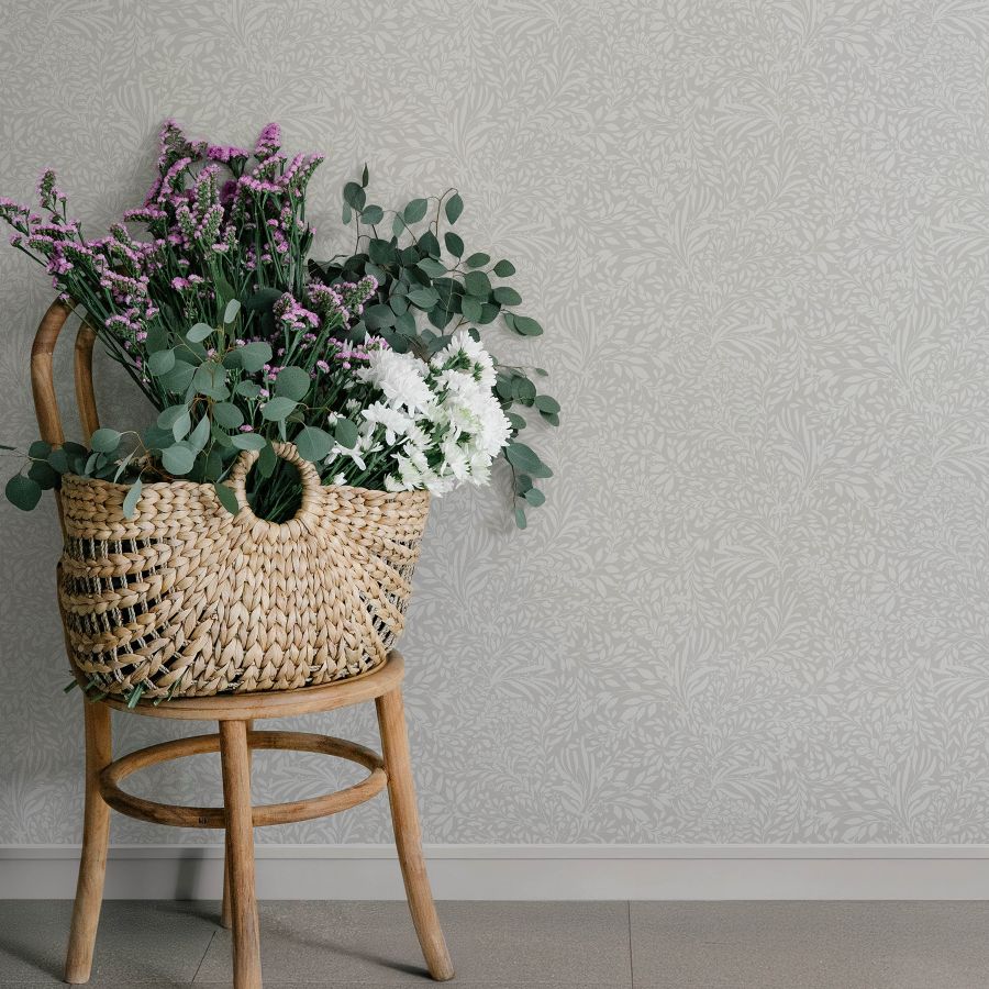 4201-92116 | Savanna, Kristina Light Grey Botanical - A-Street Wallpaper - Image 3