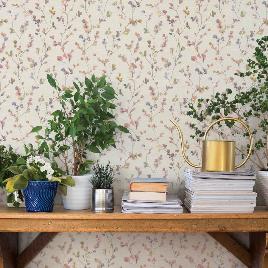 4202-486155 | Springhill, Romy Pink Springtime Trail - A-Street Wallpaper - Image 2