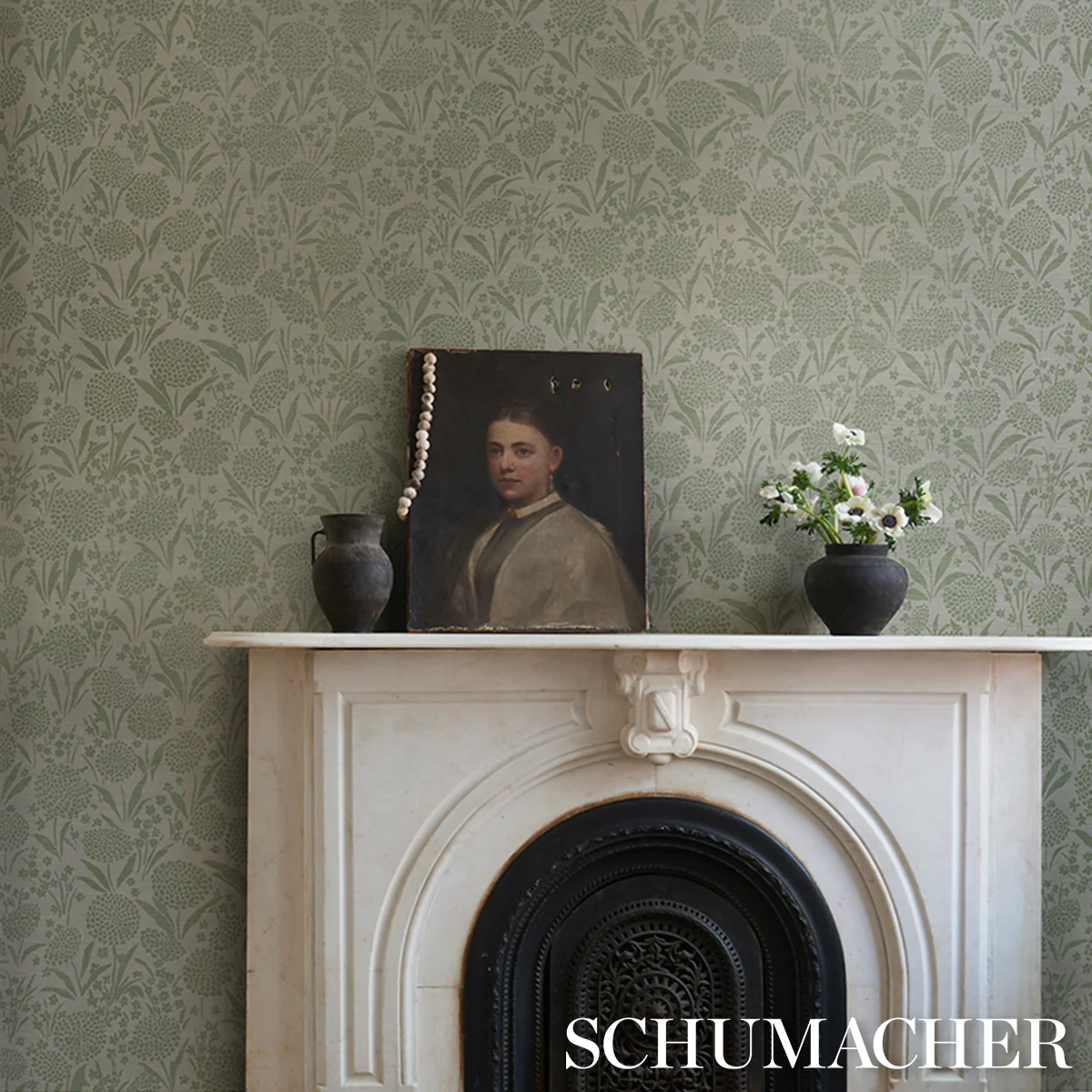 5009785 | Chrysanthemum Sisal, Willow - Schumacher Wallpaper - Image 5