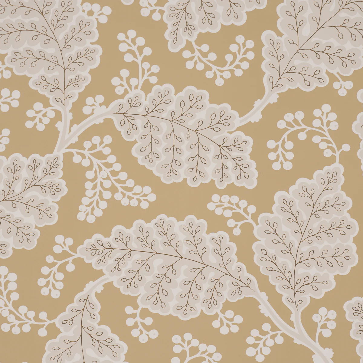 5010393 | Estelle, Ochre - Schumacher Wallpaper