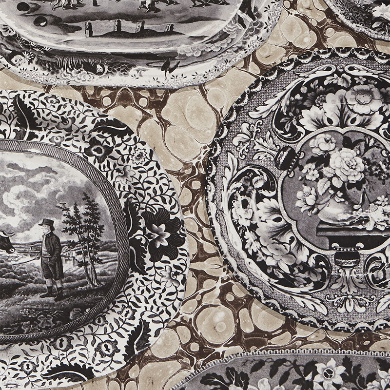 5010411 | Plates & Platters, Neutral - Schumacher Wallpaper - Image 3