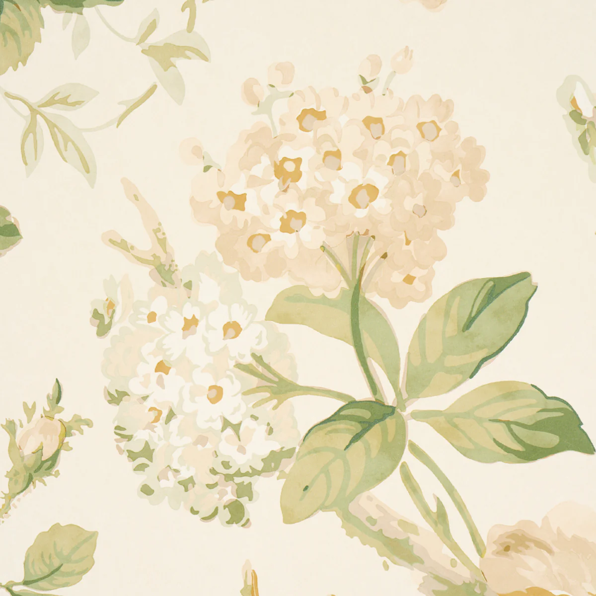 5010842 | Nancy Floral, Ivory - Schumacher Wallpaper - Image 4