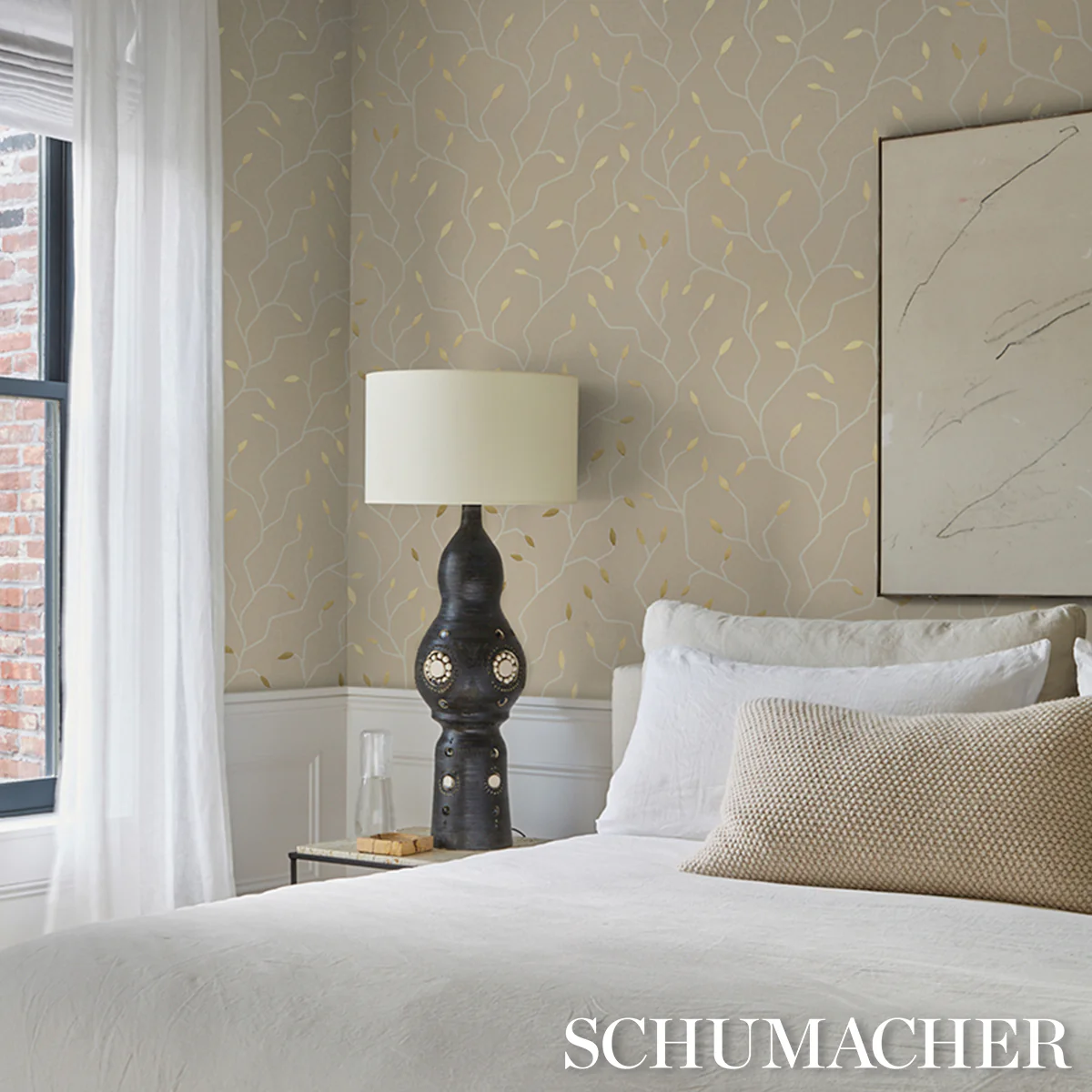 5011384 | Cymbeline, Alabaster - Schumacher Wallpaper - Image 6