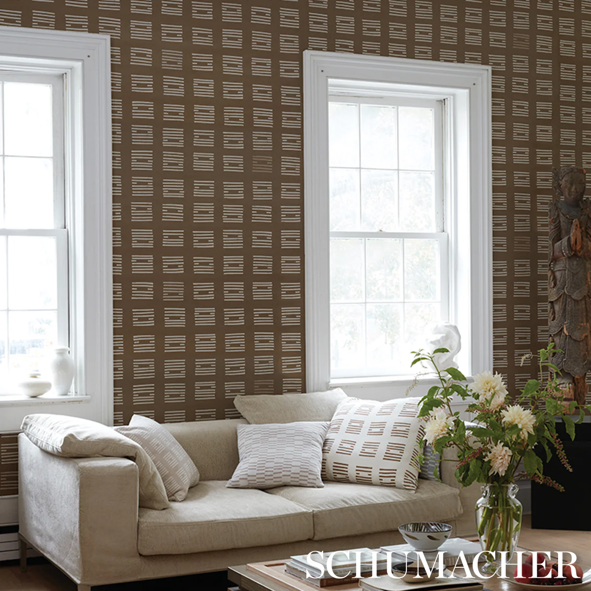 5011824 | Tiasquam, Brown - Schumacher Wallpaper - Image 6