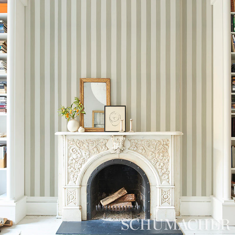 5011910 | Edwin Stripe Wide, Buttercup - Schumacher Wallpaper - Image 4
