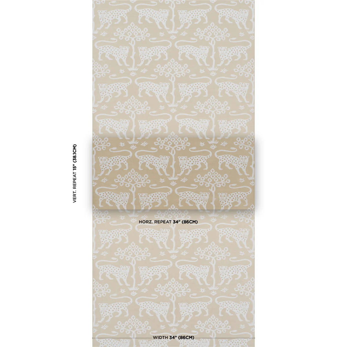 5012305 | Woodland Leopard Sisal, Beige - Schumacher Wallpaper - Image 2
