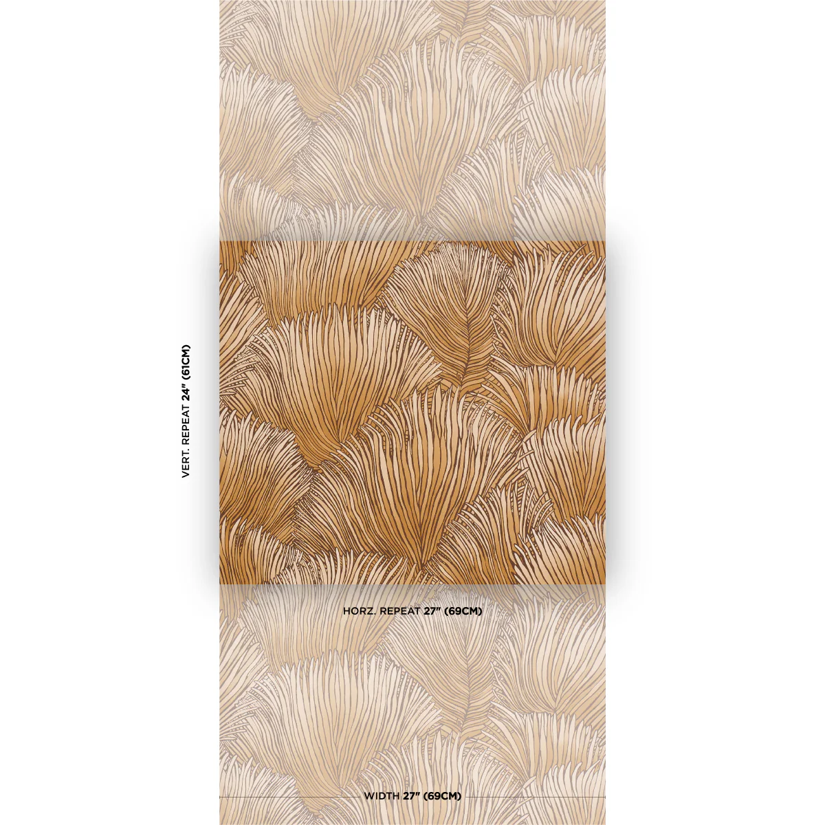 5012653 | Fondale, Gold - Schumacher Wallpaper - Image 2