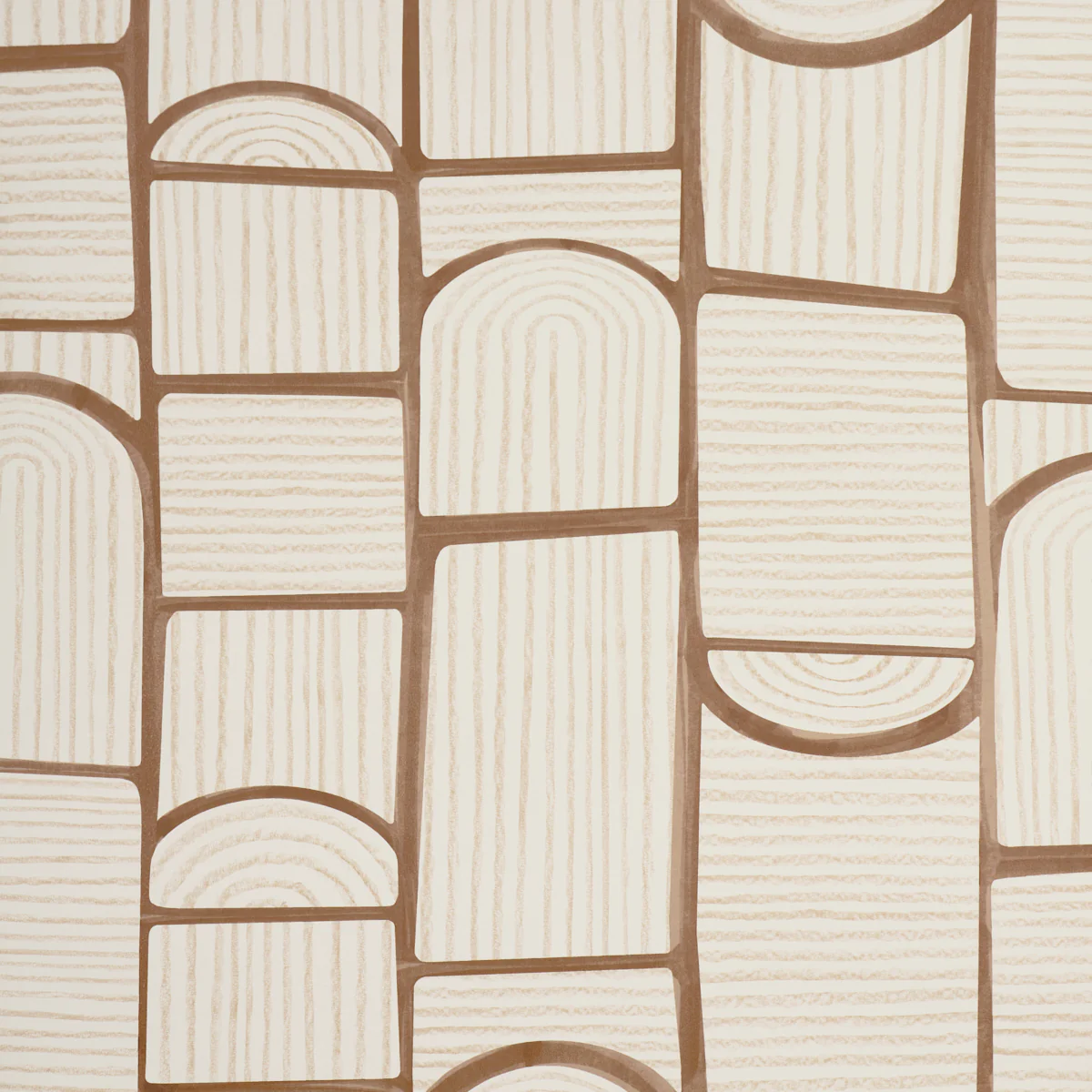 5013686 | Bloomsbury, Teak - Schumacher Wallpaper
