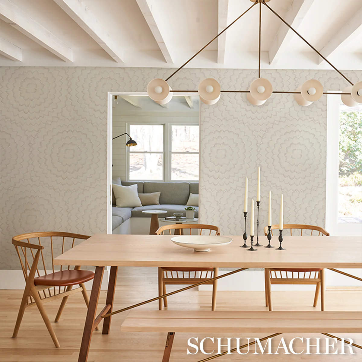 5013824 | Feather Bloom, Chai - Schumacher Wallpaper - Image 6