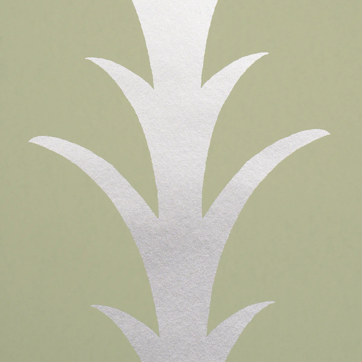5014776 | Acanthus Stripe, Metallic On Sage - Schumacher Wallpaper - Image 3